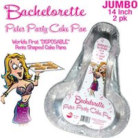 Bachelorette Peter Party Cake Pan, Large, 2 Pack, Hott Products