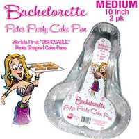 Bachelorette Peter Party Cake Pan, Medium, 2 Pack, Hott Products
