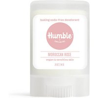 Baking Soda-Free Deodorant for Vegan & Sensitive Skin, Moroccan Rose, Travel Size, 0.5 oz, Humble Brands