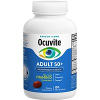Bausch + Lomb Ocuvite Adult 50+ Formula, Eye Vitamin & Mineral Supplement, 150 Mini Softgels