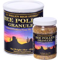 High Desert Bee Pollen Granules Plastic Jar, 12 oz, CC Pollen Company