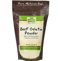 Beef Gelatin Powder 1 lb, NOW Foods