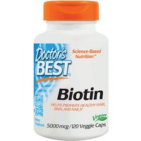 Biotin 5000 mcg, 120 Vegetarian Capsules, Doctors Best