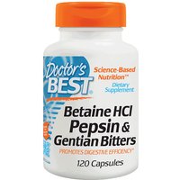 Betaine HCI Pepsin & Gentian Bitters, 120 Capsules, Doctors Best