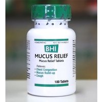 BHI Mucus Relief (Bronchitis Formula), 100 Tablets, MediNatura