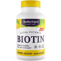 Biotin 10,000 mcg, 360 Vcaps, Healthy Origins