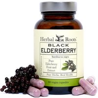 Black Elderberry, 60 Vegan Capsules, Herbal Roots