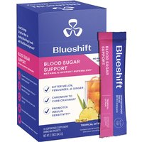 Blood Sugar Support Drink Mix, Tropical Citrus, 10 Stick Packs, Blueshift Nutrition