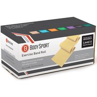 BodySport Exercise Band Roll, 5 in x 6 yds, Extra Light Resistance, Beige