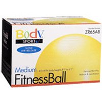BodySport Fitness Ball 65cm, Anti-Burst, Yellow, ZR65AB