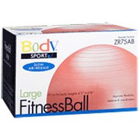 BodySport Fitness Ball 75cm, Anti-Burst, Red, ZR75AB