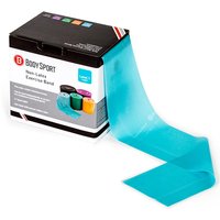 BodySport Latex-Free Exercise Band Roll, 4 in x 50 yds, Light Resistance, Light Blue