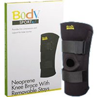 BodyMed Neoprene Knee Brace with Removable Stays, Large, ZRB149LRG
