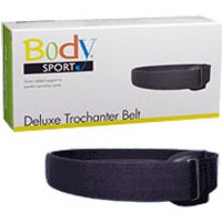 BodySport Trochanter Belt Black, 2 Inch Wide, Medium, ZRB196MED