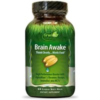 Brain Awake, Think Clearly, 60 Liquid Softgels, Irwin Naturals