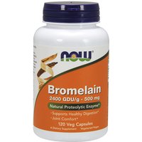 Bromelain 2400 GDU/500 mg, 120 Vcaps, NOW Foods