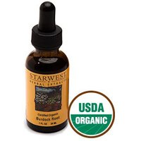 Burdock Root Extract Liquid 1 oz Organic, StarWest Botanicals