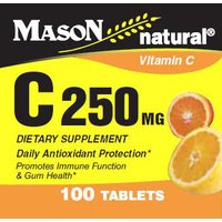 Vitamin C 250 mg, 100 Tablets, Mason Natural