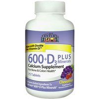 Calcium 600 + D3 Plus Minerals Chewable, 75 Tablets, 21st Century Health Care
