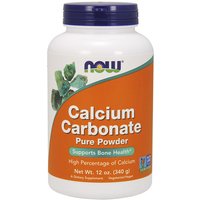 Calcium Carbonate Powder 12 oz, NOW Foods