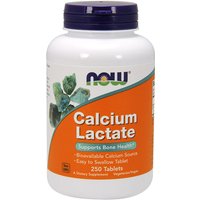 Calcium Lactate 250 Tabs, NOW Foods