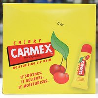 Carmex Soothing Lip Balm SPF15, Cherry Flavor, 12 Pack Tubes