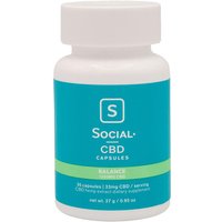CBD Gel Caps, Balance, 1000 mg, 30 Capsules, Social CBD