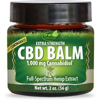 CBD Balm with Lemongrass, 1000 mg Cannabidiol, 2 oz, Irwin Naturals