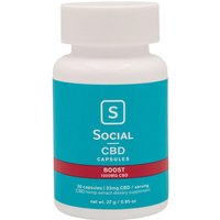 CBD Gel Caps, Boost, 1000 mg, 30 Capsules, Social CBD