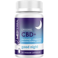 Liposomal CBD+ Good Night, 25 mg CBD + 3 mg Melatonin, 30 Vegan Capsules, Medterra