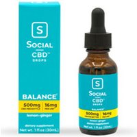 CBD Drops - Lemon Ginger, 500 mg, 30 ml, Social CBD