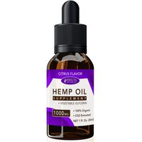 CBD E-Liquid Vape Oil 1000 mg, Hemp Oil Supplement, Citrus Flavor, 30 ml, Delta Botanicals