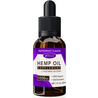 CBD E-Liquid Vape Oil 1000 mg, Hemp Oil Supplement, Peppermint Flavor, 30 ml, Delta Botanicals