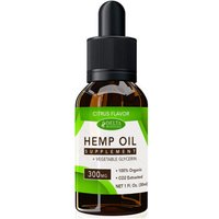 CBD E-Liquid Vape Oil 300 mg, Hemp Oil Supplement, Citrus Flavor, 30 ml, Delta Botanicals