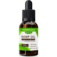 CBD E-Liquid Vape Oil 300 mg, Hemp Oil Supplement, Peppermint Flavor, 30 ml, Delta Botanicals