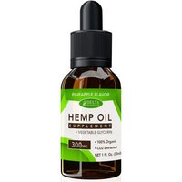 CBD E-Liquid Vape Oil 300 mg, Hemp Oil Supplement, Pineapple Flavor, 30 ml, Delta Botanicals