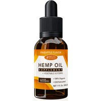 CBD E-Liquid Vape Oil 600 mg, Hemp Oil Supplement, Pineapple Flavor, 30 ml, Delta Botanicals