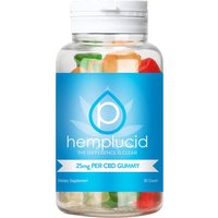 CBD Gummies 25 mg, 30 Count, Hemplucid