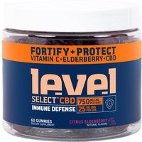 CBD Gummies Immune Defense, 60 Count, Level Select CBD