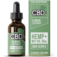 CBD Hemp + MCT Oil Tincture, Lemon Lime Mint, 1500 mg, 30 ml, CBDfx