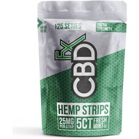 CBD Hemp Strips, 25 mg Per Sublingual Strip, 5 ct x 20 Pouches, CBDfx