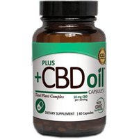 CBD Oil 10 mg, Value Size, 60 Capsules, PlusCBD Oil
