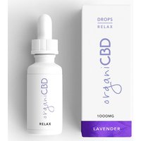 CBD Oil Drops, 1000 mg, Lavender, 30 ml, organiCBD
