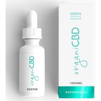 CBD Oil Drops, 1000 mg, Peppermint, 30 ml, organiCBD