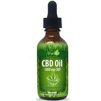 CBD Oil Drops - Unflavored, 1000 mg CBD, 1 oz, Irwin Naturals