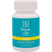 CBD Gel Caps, Recover, 1000 mg, 30 Capsules, Social CBD