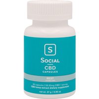 CBD Gel Caps, Rest, 1000 mg, 30 Capsules, Social CBD