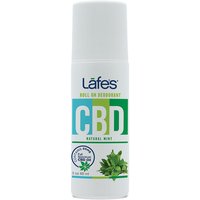 CBD Roll On Deodorant - Natural Mint, 3 oz, Lafes Natural BodyCare