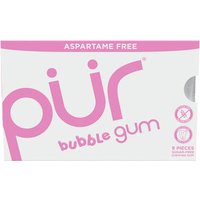 Chewing Gum Blister Pack - Bubblegum, 9 Pieces, PUR