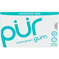 Chewing Gum Blister Pack - Wintergreen, 9 Pieces, PUR